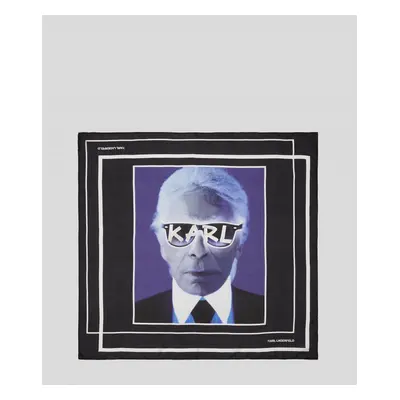 Šála karl lagerfeld karl archive scarf black