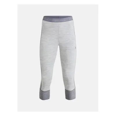 Termo prádlo peak performance w magic short john med grey melange/black