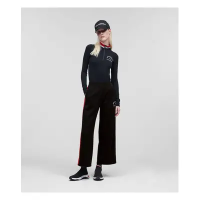 Kalhoty karl lagerfeld rsg jersey culottes black2