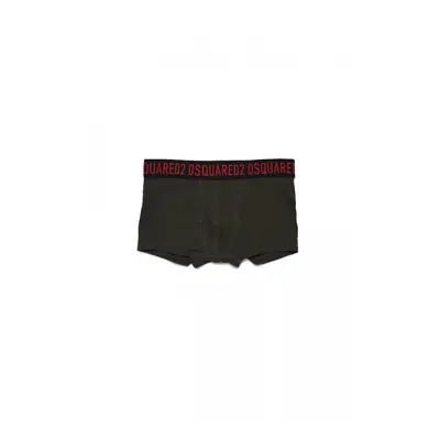 Spodní prádlo dsquared2 bi-pack und short dq100 white + dq518 olive night