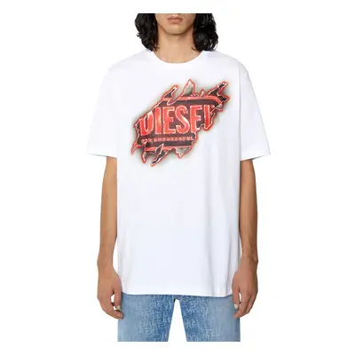 Tričko diesel t-just-e43 t-shirt bright white