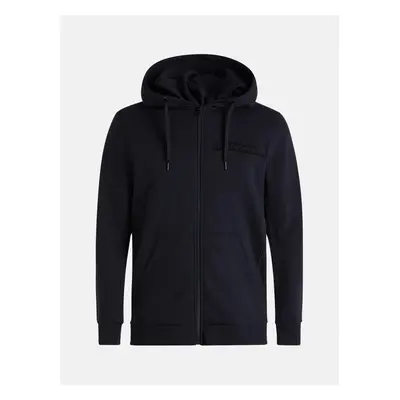 Mikina peak performance ease zip hood black/black