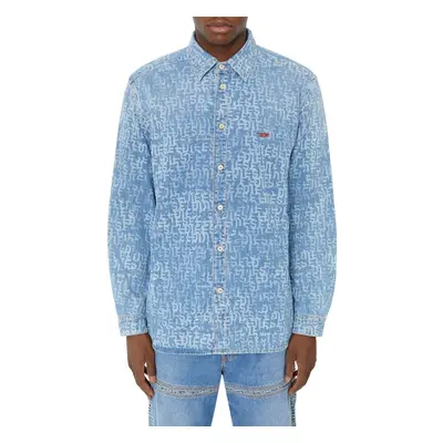 Košile diesel d-simply shirt blue