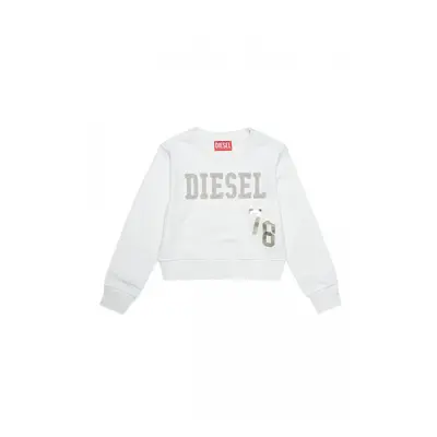 Mikina diesel slimmybts sweat-shirt vapourous gray