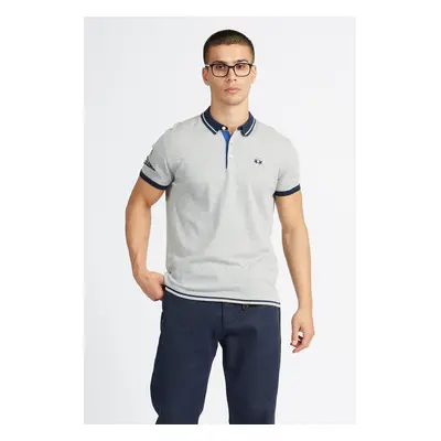 Polokošile la martina man tricot polo s/s cotton medium heather grey