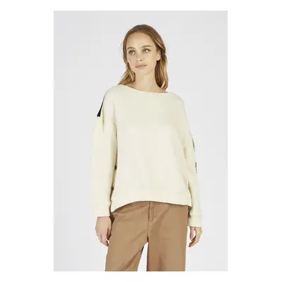 Mikina la martina woman fleece sweater fleece off white