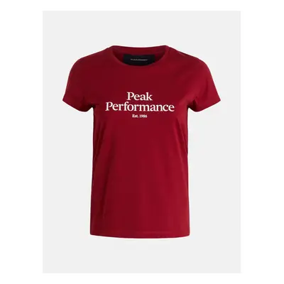 Tričko peak performance w original tee rogue red/the alpine/rogue red