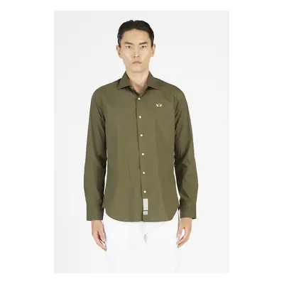 Košile la martina man shirt l/s poplin grape leaf