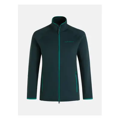 Mikina peak performance chill zip jkt scarab green/blue shadow