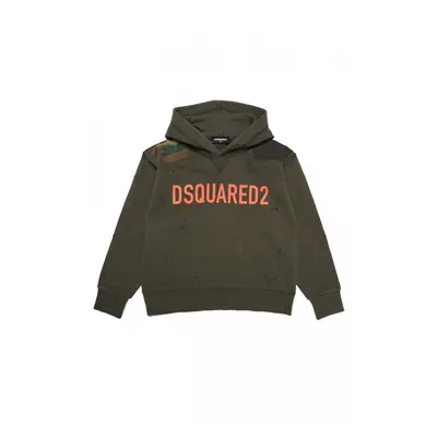 Mikina dsquared2 slouch fit sweat-shirt rifle green