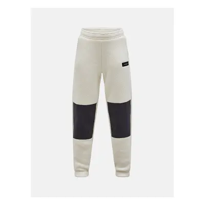 Tepláky peak performance jr fleece pants sand fog