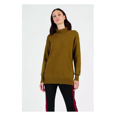 Rolák la martina woman tricot turtle neck alpac dull gold