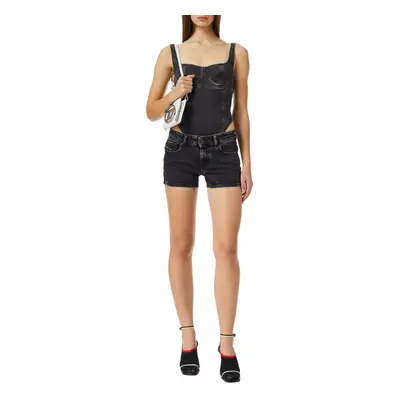 Šortky diesel de-lyla-short shorts black