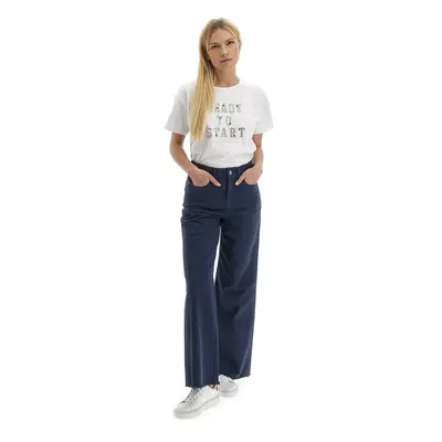 Kalhoty la martina woman trouser spring drill navy