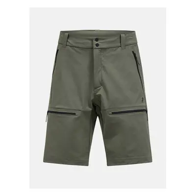 Šortky peak performance m stretch trek shorts pine needle/limit green