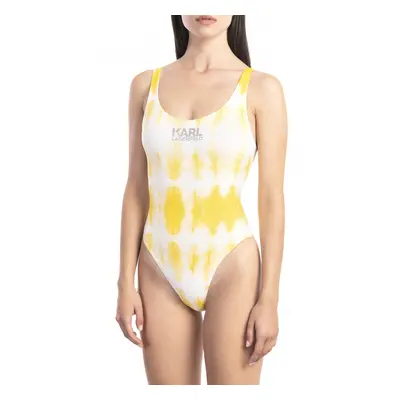 Plavky jednodílne karl lagerfeld one piece yellow