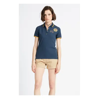 Polokošile la martina woman polo s/l piquet stretch navy