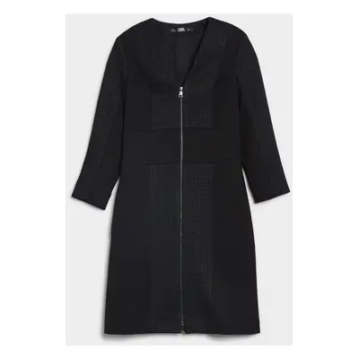 Šaty karl lagerfeld premium punto dress black