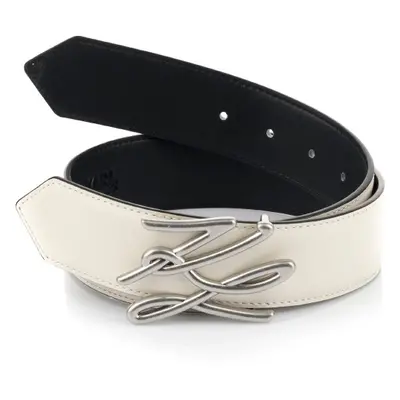 Opasek karl lagerfeld k/autograph md belt white