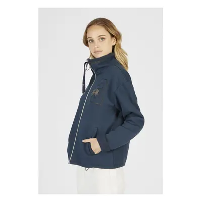 Mikina la martina woman full zip fleece navy