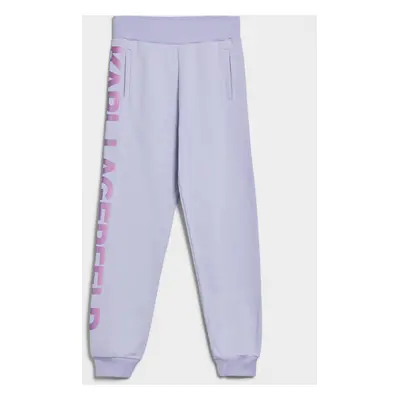 Tepláky karl lagerfeld big logo sweat pants lavender