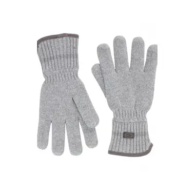 Rukavice camel active knitted gloves light grey melange