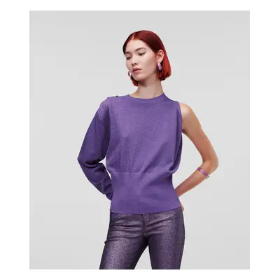 Svetr karl lagerfeld evening knit sweater violet