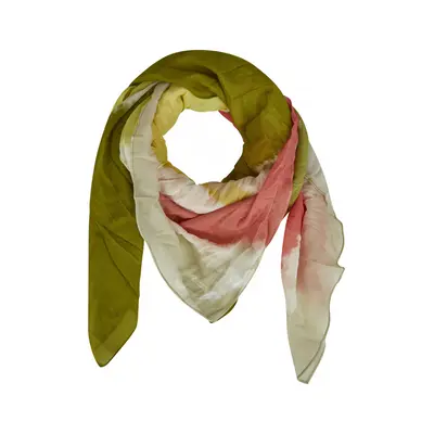 Šála camel active print scarf acid lime