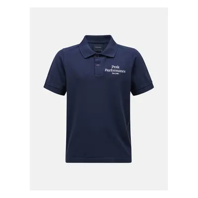 Polokošile peak performance jr original polo blue shadow