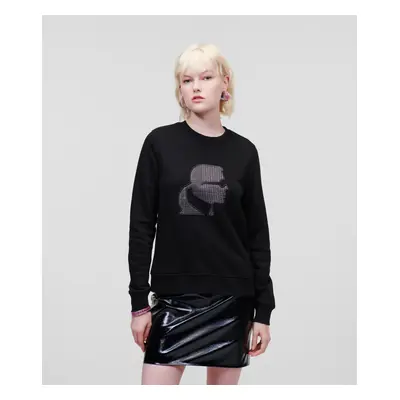 Mikina karl lagerfeld karl kameo check sweatshirt black7