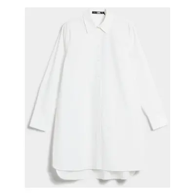 Košile karl lagerfeld kl monogram tunic white