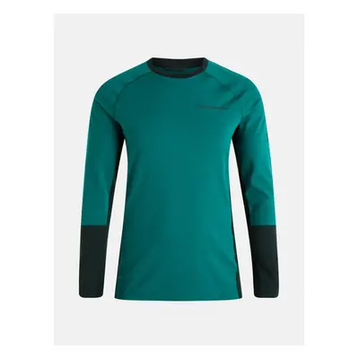 Termo prádlo peak performance magic crew green ivy/glazed