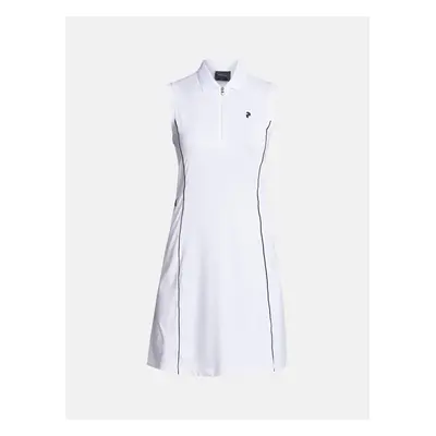 Šaty peak performance w pique dress white