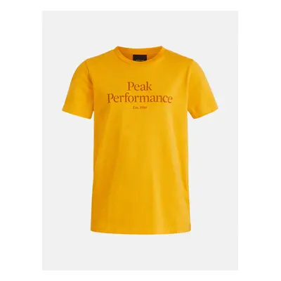 Tričko peak performance jr original tee blaze tundra/pure gold