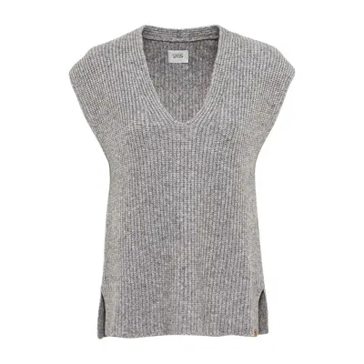 Svetr camel active knitwear stone gray