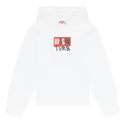 Mikina diesel sgirkhoodb8 over sweat-shirt white3