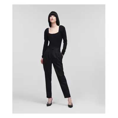 Kalhoty karl lagerfeld tailored pants black2