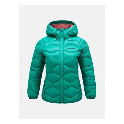 Bunda peak performance w helium down hood jacket clover green/black