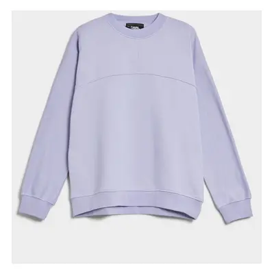 Mikina karl lagerfeld big logo sweatshirt lavender