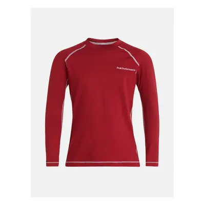 Termo prádlo peak performance jr spirit crew rogue red/the alpine/rogue red