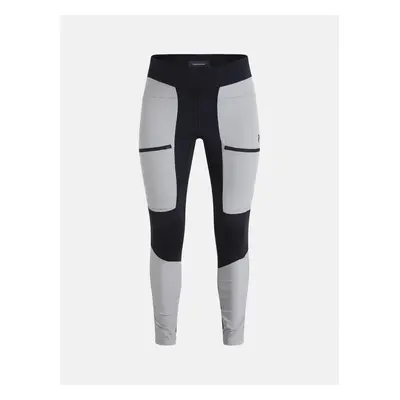 Legíny peak performance w vislight track tights soud mist/black