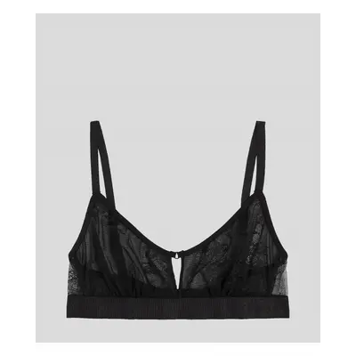 Spodní prádlo karl lagerfeld keyhole lace bralette black2