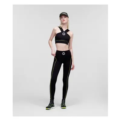 Legíny karl lagerfeld technical athleisure leggings black2