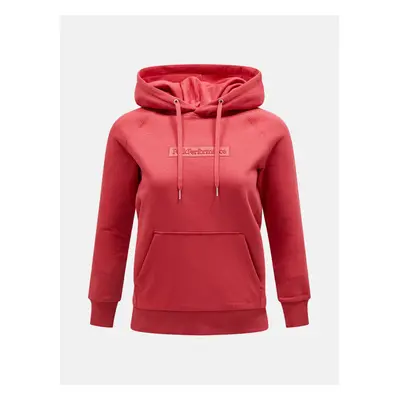 Mikina peak performance w ease hood softer red