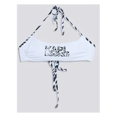 Plavky vrch karl lagerfeld top white