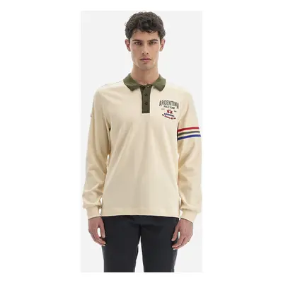 Polokošile la martina man polo l/s heavy jersey raw color