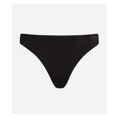 Plavky karl lagerfeld karl dna shiny rib bottoms black