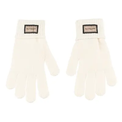 Rukavice karl lagerfeld hotel karl knit ff glove off white