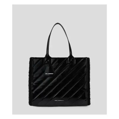 Kabelka karl lagerfeld k/skuare sp lg tote shearling black