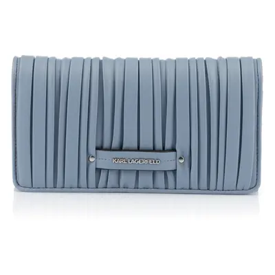 Peněženka karl lagerfeld k/kushion cont flap wlt steel blue